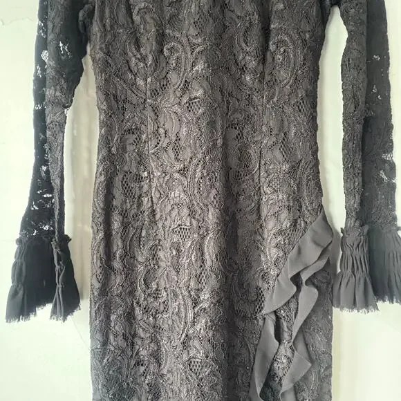 alexis black fala lace dress Black Fala Lace Dress by Alexis